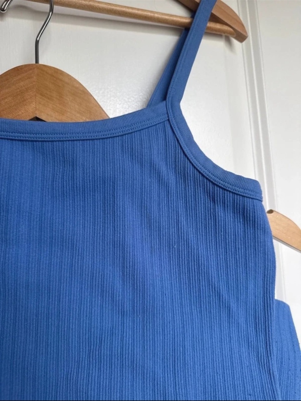 No boundaries Walmart Blue Ribbed Tank & Ruffle Shorts Set - Picture 3 of 4